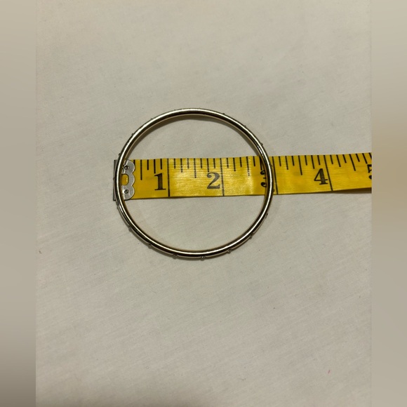 The Limited silver bangle with crystals, 3” - Picture 4 of 4